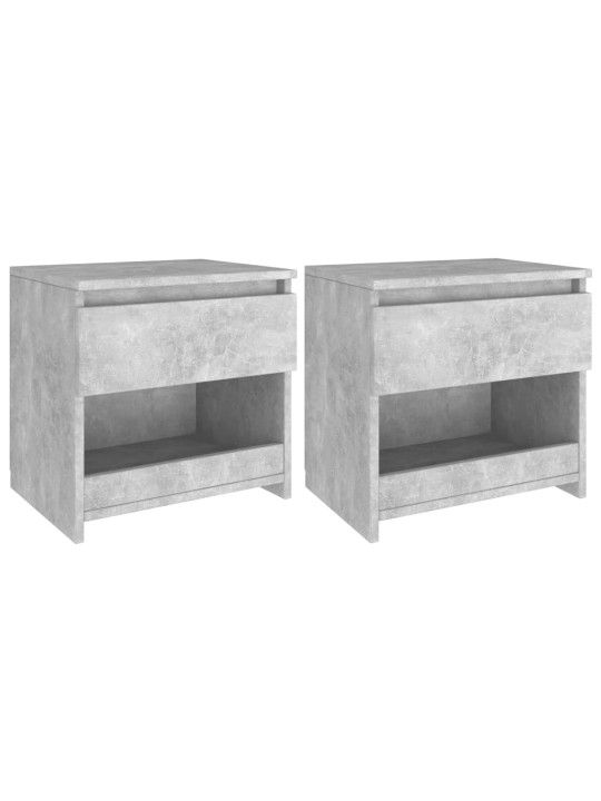 Noční stolky 2 ks betonově šedé 40x30x39 cm kompozitní dřevo