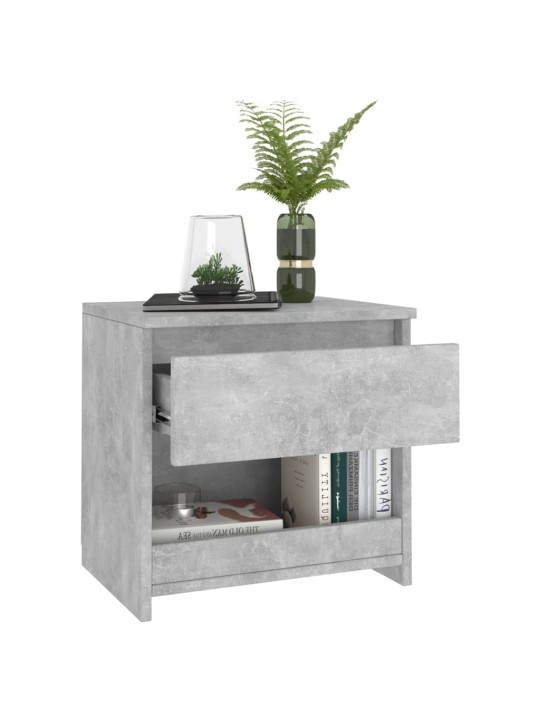 Noční stolky 2 ks betonově šedé 40x30x39 cm kompozitní dřevo