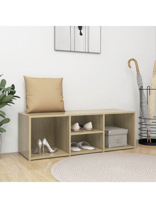 Botníková lavice dub sonoma 105 x 35 x 35 cm kompozitní dřevo