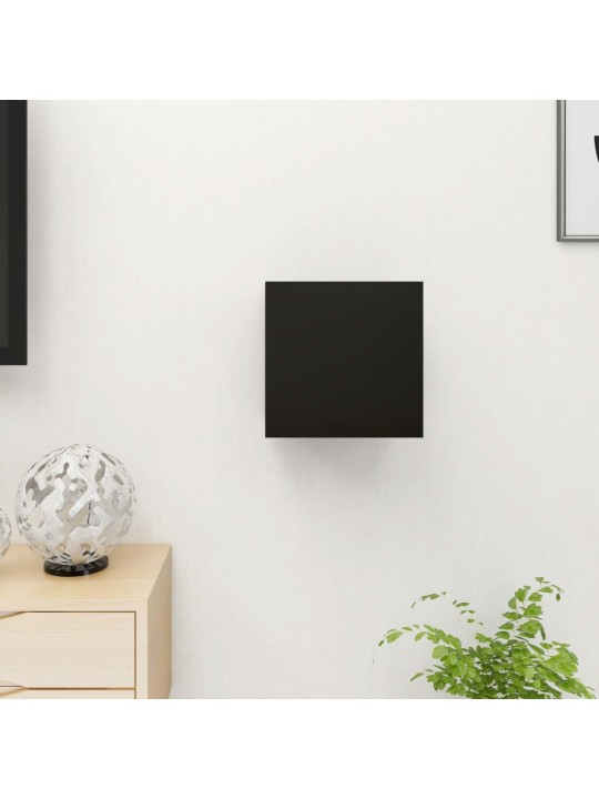 Nástěnná TV skříňka černá 30,5x30x30 cm