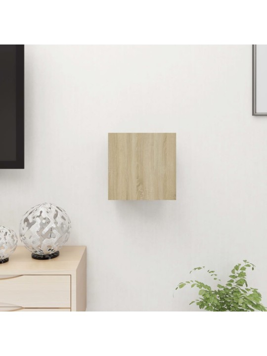 Nástěnná TV skříňka dub sonoma 30,5x30x30 cm