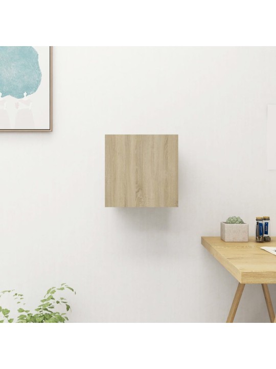 Nástěnná TV skříňka dub sonoma 30,5x30x30 cm