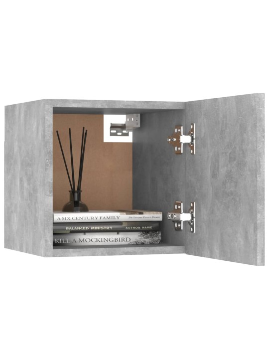 Nástěnná TV skříňka betonově šedá 30,5x30x30 cm