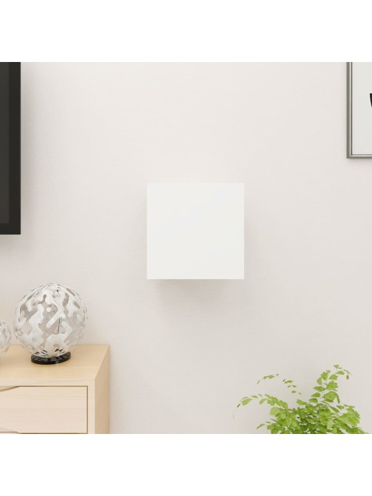 Nástěnná TV skříňka bílá s vysokým leskem 30,5x30x30 cm