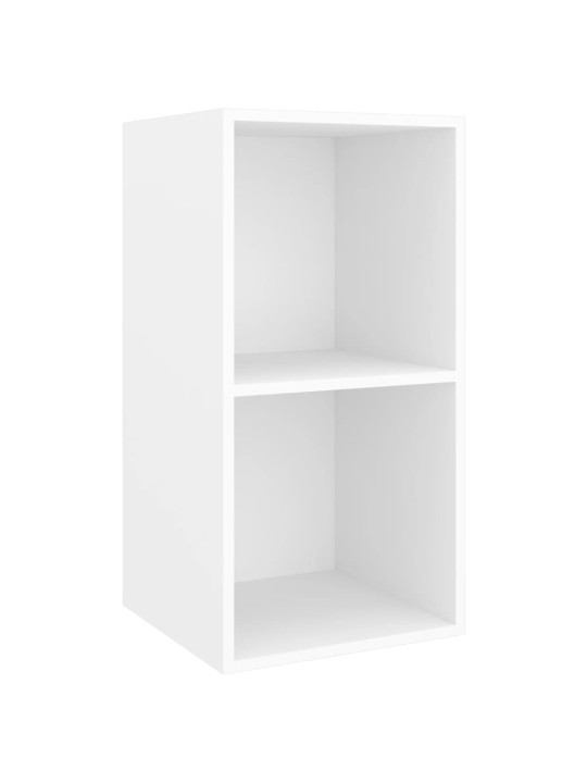 Nástěnná TV skříňka bílá 37 x 37 x 72 cm dřevotříska