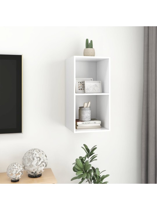 Nástěnná TV skříňka bílá 37 x 37 x 72 cm dřevotříska