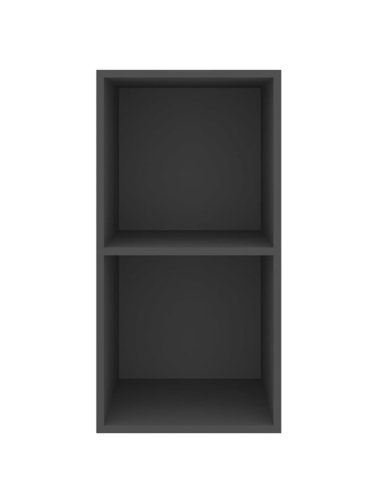 Nástěnná TV skříňka šedá 37 x 37 x 72 cm kompozitní dřevo