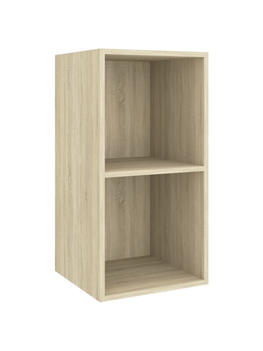 Nástěnná TV skříňka dub sonoma 37 x 37 x 72 cm kompozitní dřevo