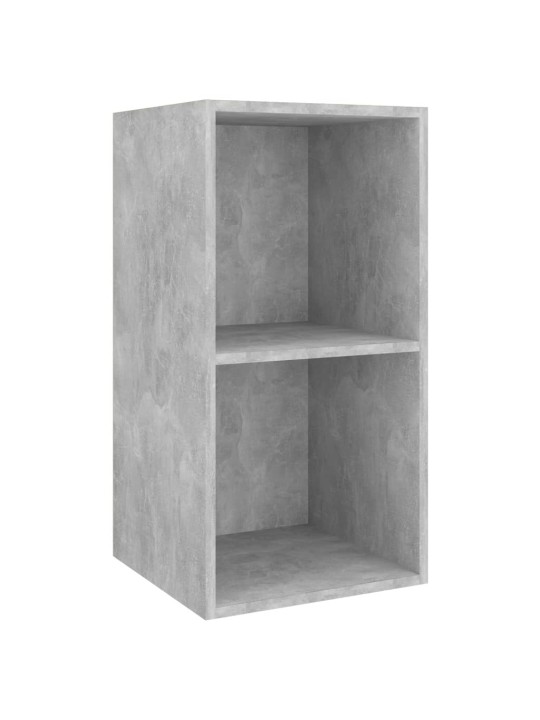 Nástěnná TV skříňka betonově šedá 37x37x72 cm kompozitní dřevo