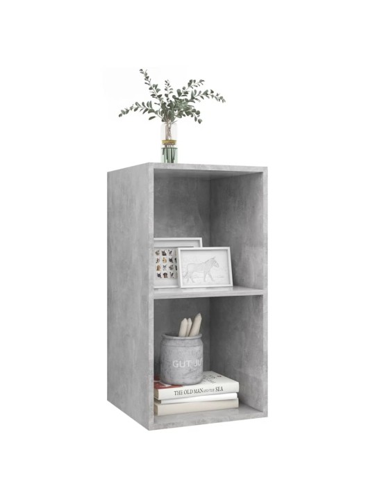 Nástěnná TV skříňka betonově šedá 37x37x72 cm kompozitní dřevo