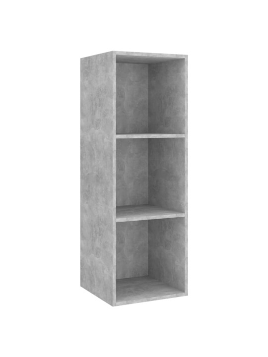 Nástěnná tv skříňka betonově šedá 37 x 37 x 107 cm dřevotříska