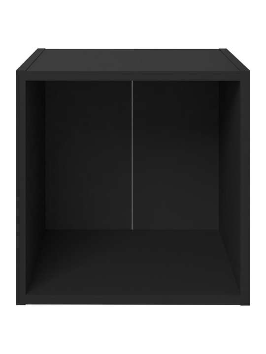 TV stolky 4 ks černé 37 x 35 x 37 cm kompozitní dřevo