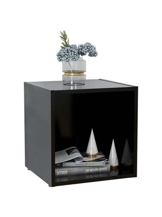 TV stolky 4 ks černé 37 x 35 x 37 cm kompozitní dřevo
