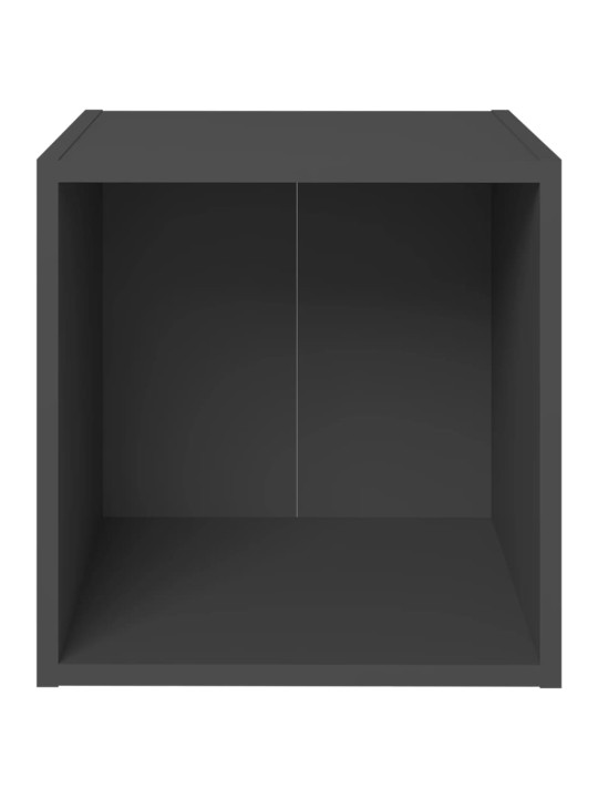 TV stolek šedý 37 x 35 x 37 cm kompozitní dřevo