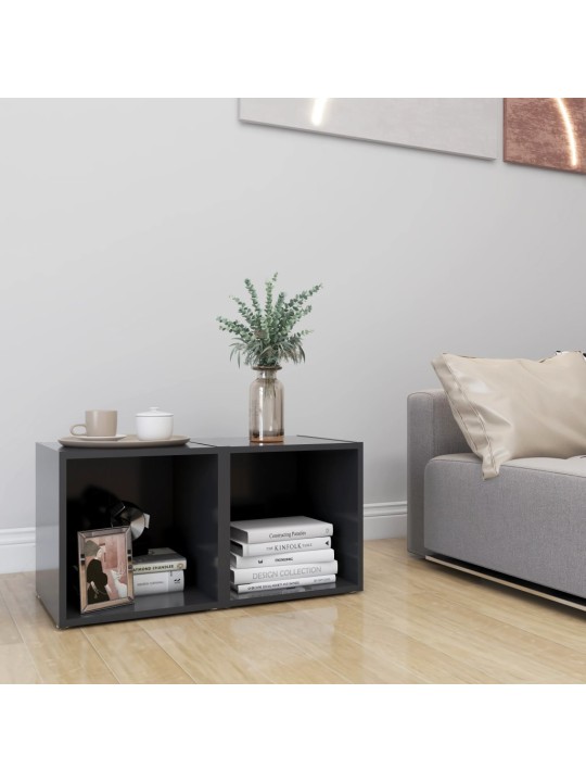 TV stolky 2 ks šedé 37 x 35 x 37 cm kompozitní dřevo