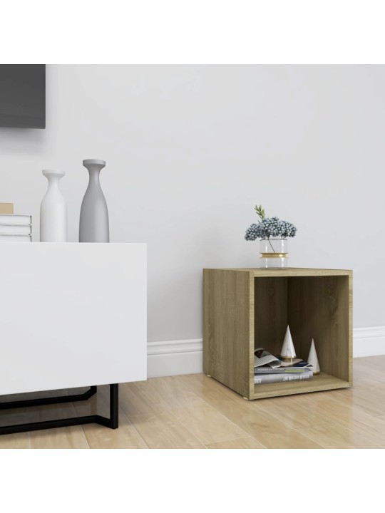 TV stolek dub sonoma 37 x 35 x 37 cm kompozitní dřevo