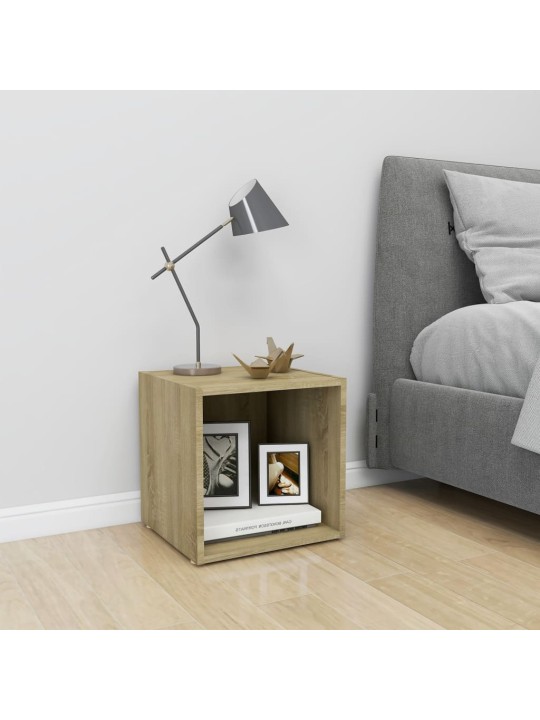 TV stolek dub sonoma 37 x 35 x 37 cm kompozitní dřevo