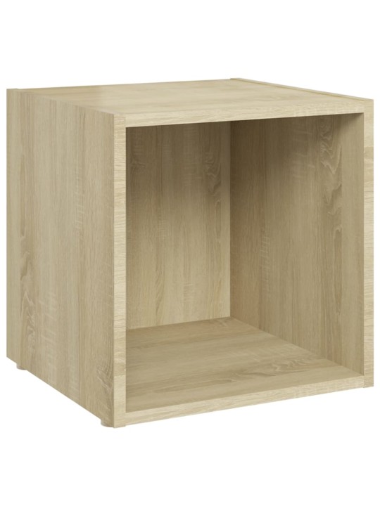 TV stolky 4 ks dub sonoma 37 x 35 x 37 cm kompozitní dřevo
