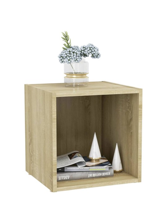 TV stolky 4 ks dub sonoma 37 x 35 x 37 cm kompozitní dřevo