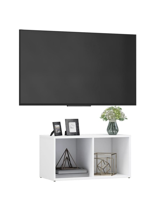 TV stolek bílý 72 x 35 x 36,5 cm kompozitní dřevo