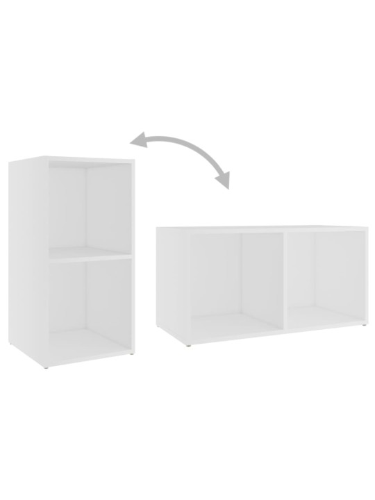 TV stolek bílý 72 x 35 x 36,5 cm kompozitní dřevo