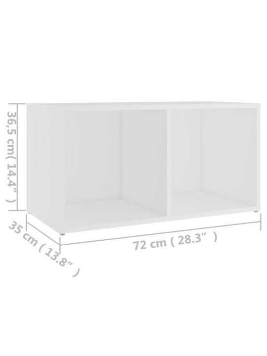 TV stolek bílý 72 x 35 x 36,5 cm kompozitní dřevo