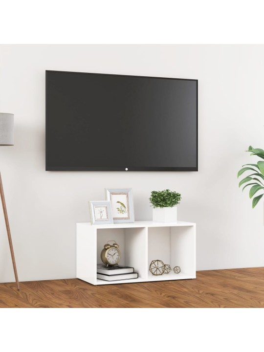 TV stolek bílý 72 x 35 x 36,5 cm kompozitní dřevo