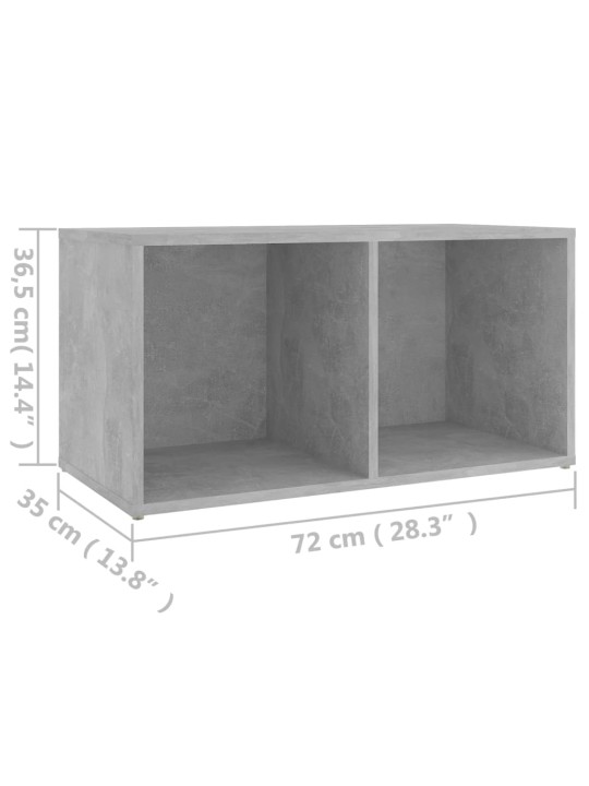 TV stolek betonově šedý 72 x 35 x 36,5 cm kompozitní dřevo