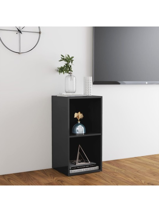 TV stolek šedý vysoký lesk 72 x 35 x 36,5 cm kompozitní dřevo