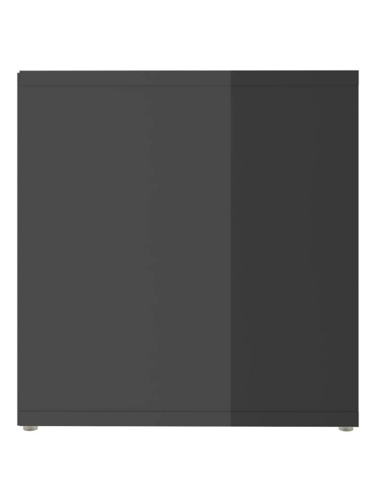 TV stolek šedý vysoký lesk 72 x 35 x 36,5 cm kompozitní dřevo