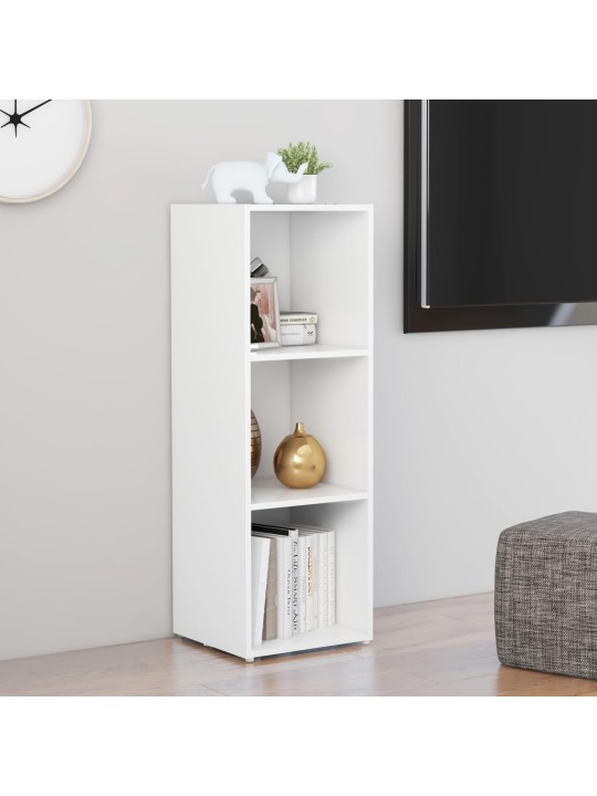 Tv stolek bílý 107 x 35 x 37 cm dřevotříska