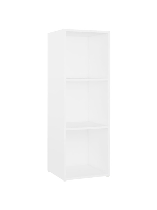 Tv stolek bílý 107 x 35 x 37 cm dřevotříska