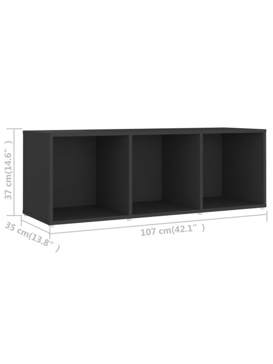 TV stolek šedý 107 x 35 x 37 cm kompozitní dřevo