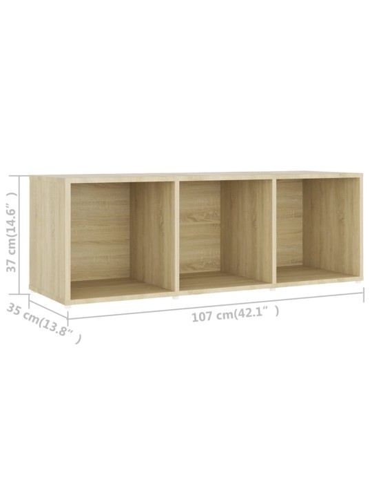 TV stolek dub sonoma 107 x 35 x 37 cm kompozitní dřevo