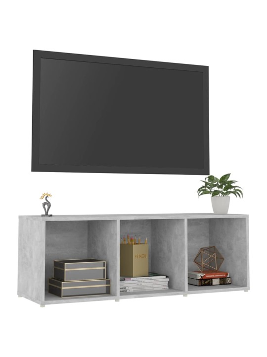 Tv stolek betonově šedý 107 x 35 x 37 cm kompozitní dřevo