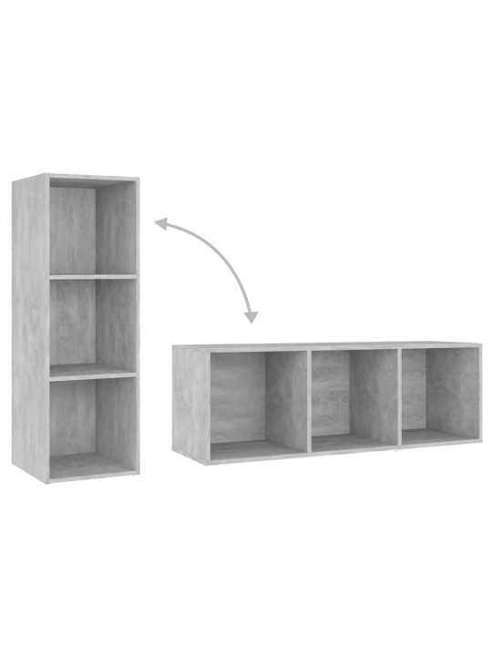 Tv stolek betonově šedý 107 x 35 x 37 cm kompozitní dřevo