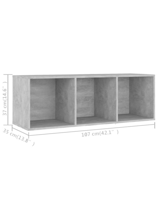 Tv stolek betonově šedý 107 x 35 x 37 cm kompozitní dřevo