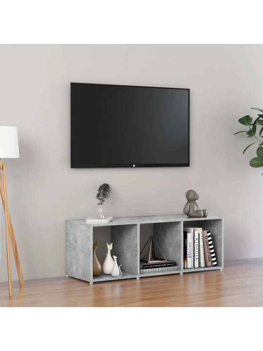 Tv stolek betonově šedý 107 x 35 x 37 cm kompozitní dřevo