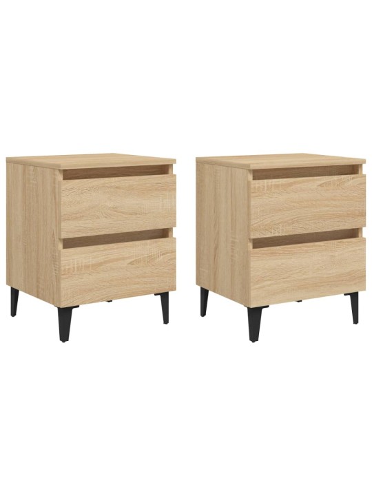 Noční stolky 2 ks dub sonoma 40 x 35 x 50 cm kompozitní dřevo
