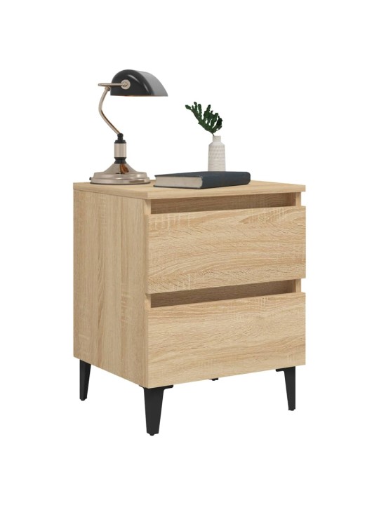 Noční stolky 2 ks dub sonoma 40 x 35 x 50 cm kompozitní dřevo