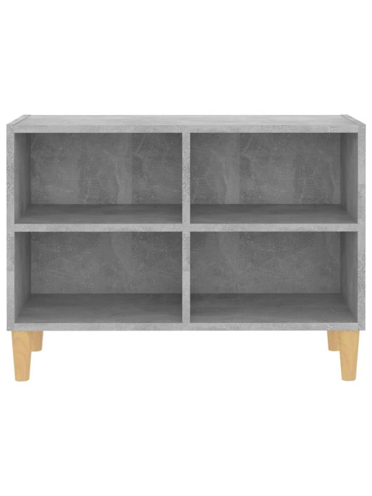 TV stolek nohy z masivního dřeva betonově šedý 69,5x30x50 cm