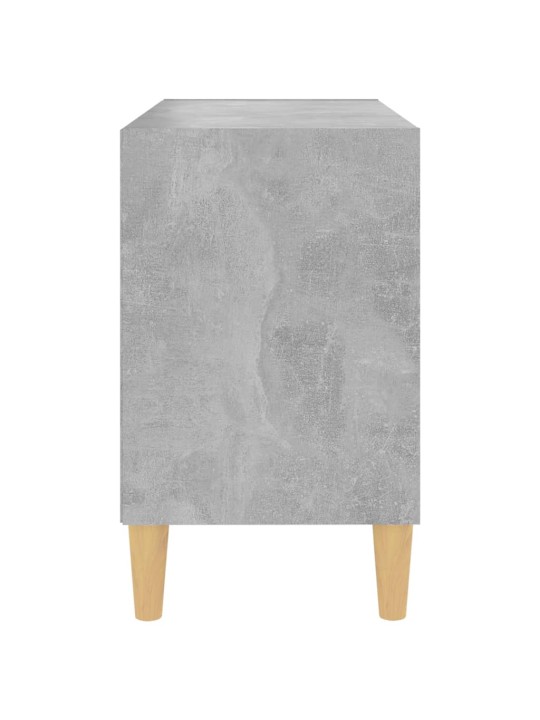 TV stolek nohy z masivního dřeva betonově šedý 69,5x30x50 cm