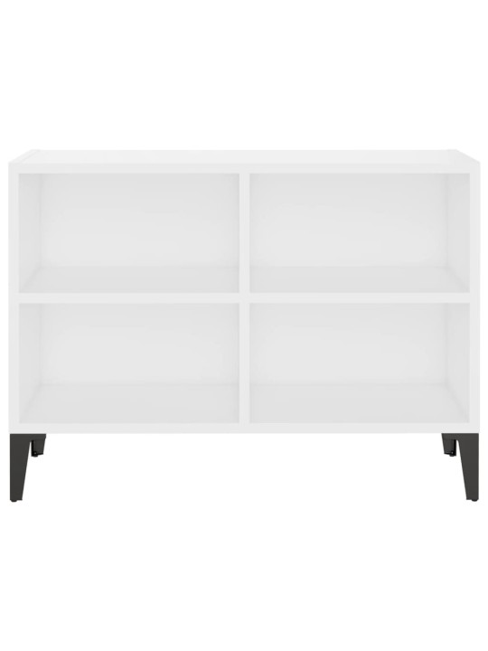 TV stolek s kovovými nohami bílý 69,5 x 30 x 50 cm