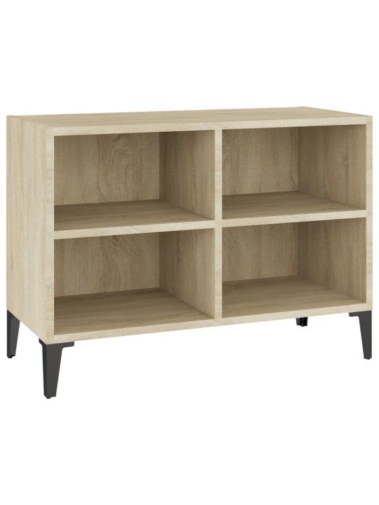 TV stolek s kovovými nohami dub sonoma 69,5 x 30 x 50 cm