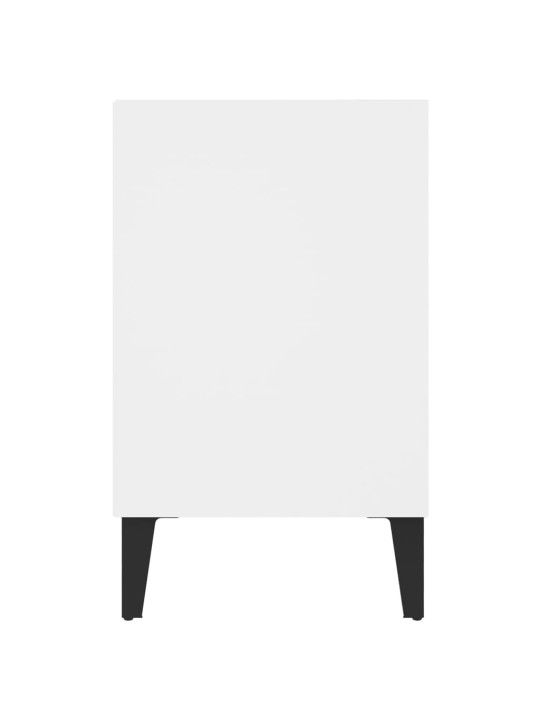 Tv stolek s kovovými nohami bílý 103,5 x 30 x 50 cm