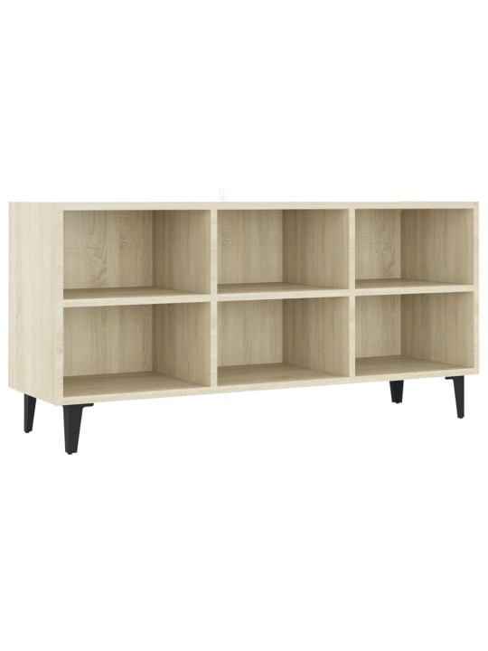 TV stolek s kovovými nohami dub sonoma 103,5 x 30 x 50 cm