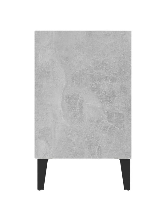 Tv stolek s kovovými nohami betonově šedý 103,5 x 30 x 50 cm