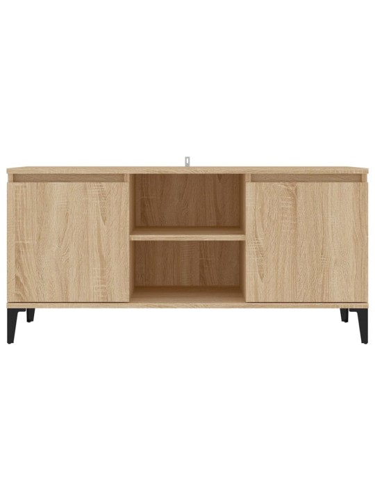 TV stolek s kovovými nohami dub sonoma 103,5 x 35 x 50 cm