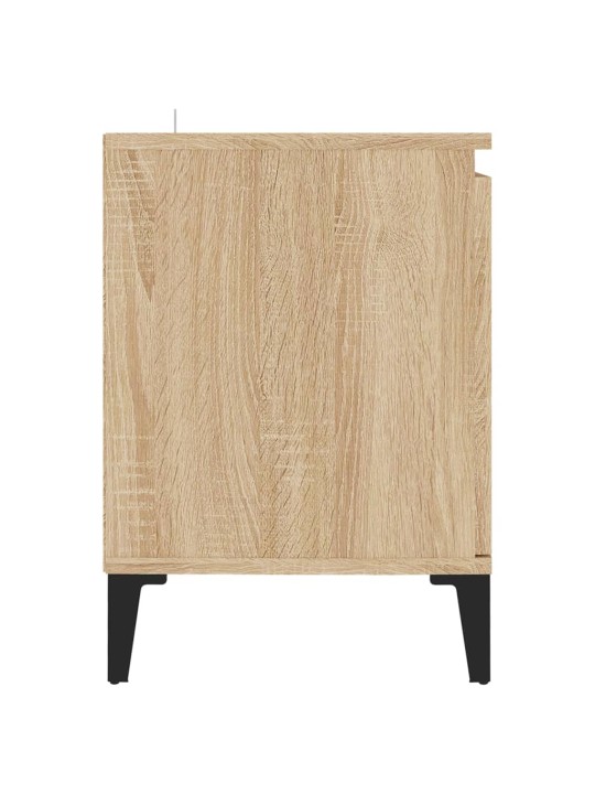 TV stolek s kovovými nohami dub sonoma 103,5 x 35 x 50 cm