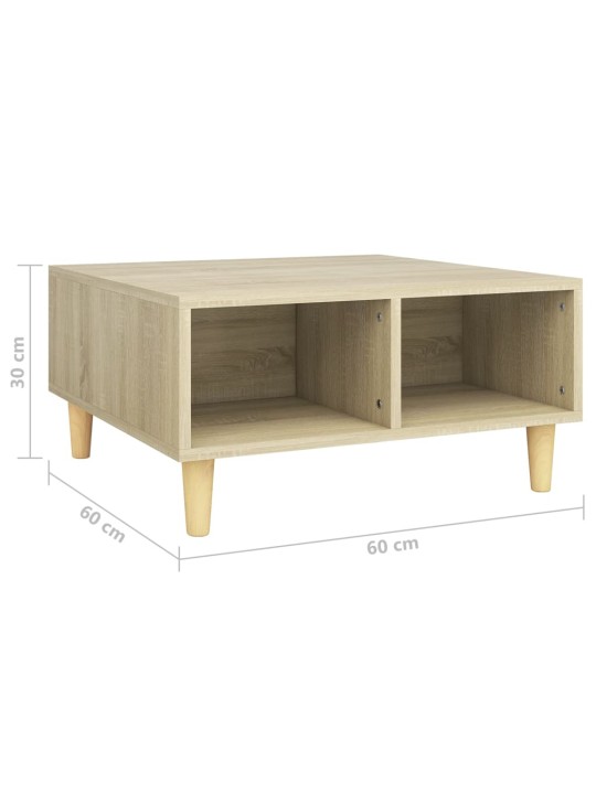 Konferenční stolek dub sonoma 60 x 60 x 30 cm kompozitní dřevo